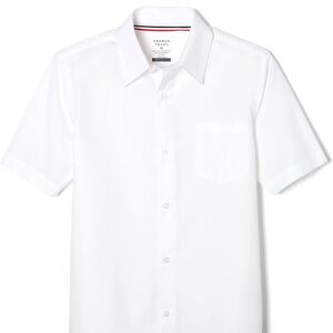 French Toast short sleeve white button down shirt boys size 10